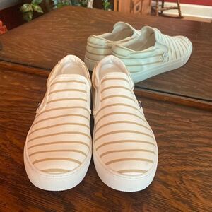 NWOT j.Crew slip on sneakers size 9 tan and cream